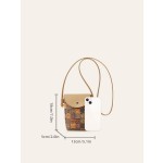 跨境软木树皮多元素女款手机包木里木外便携零钱包卡包斜挎小包包